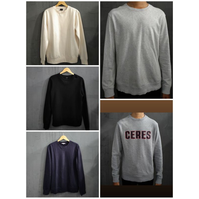 CREWNECK POLHAM MOTIF PRIA WANITA