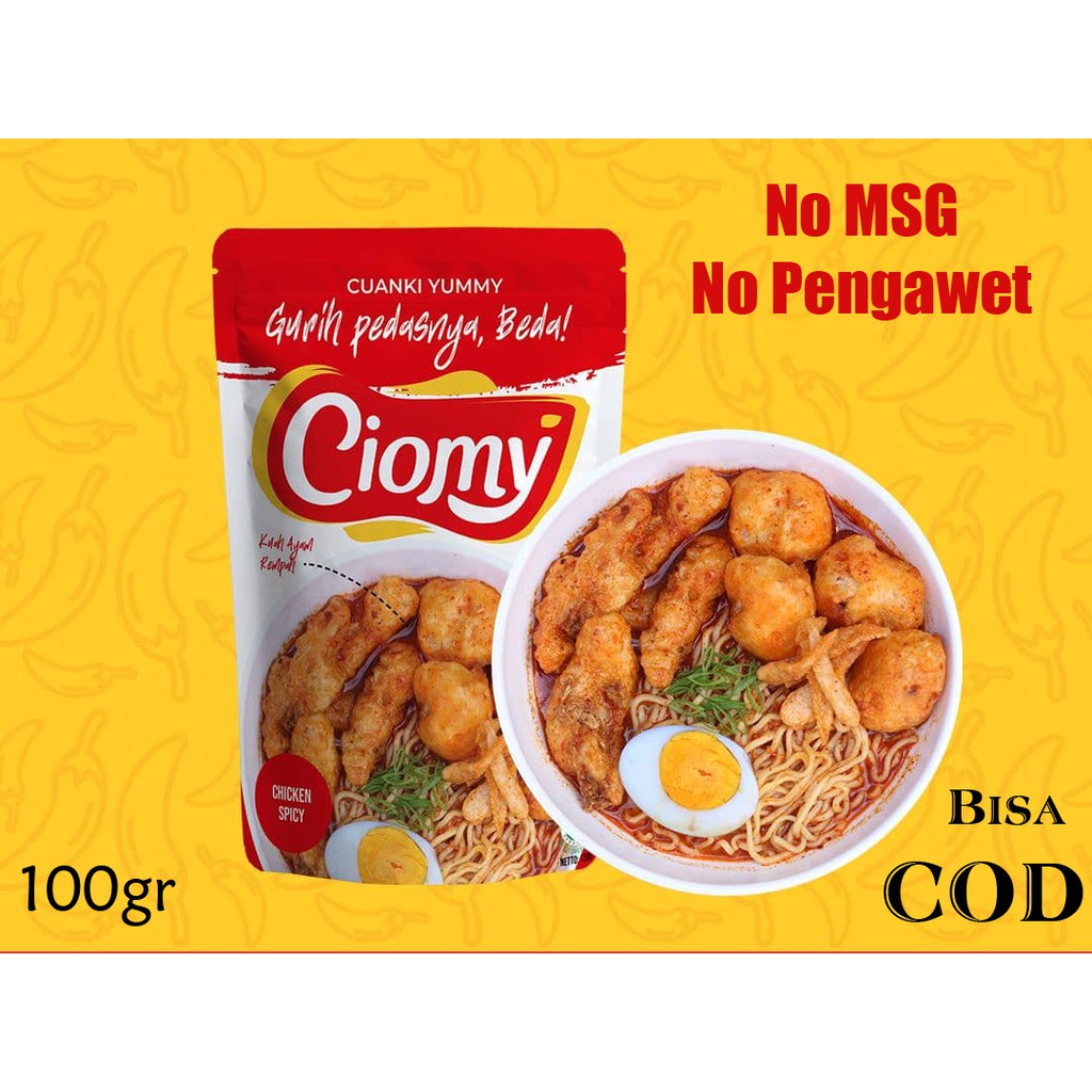 

Ciomy Cuanki Instan Non msg cuanki sehat kuah kaldu ayam pedas Halal