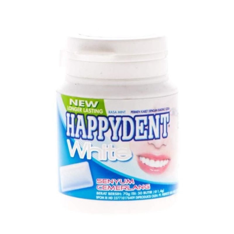 

HAPPYDENT White Mint Botol 70g