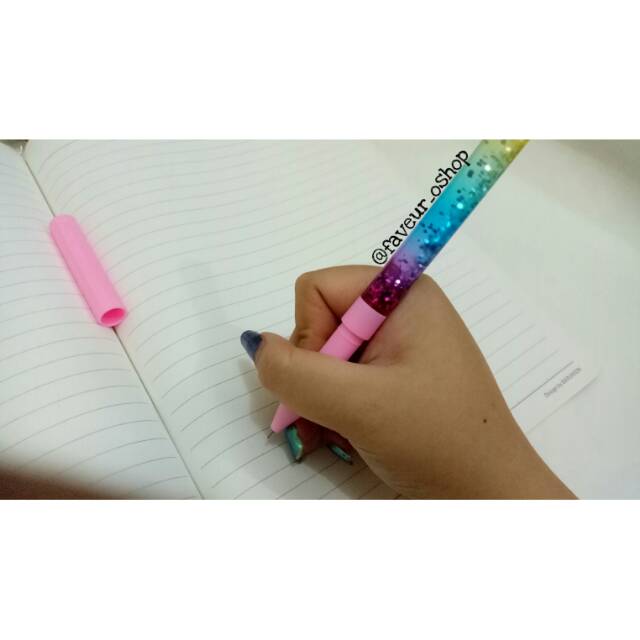 

Pulpen Gel Gliter Air / Water Glitter Pen
