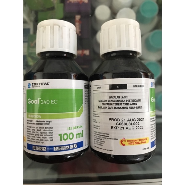 Herbisida pra tumbuh GOAL 240EC 100ml.