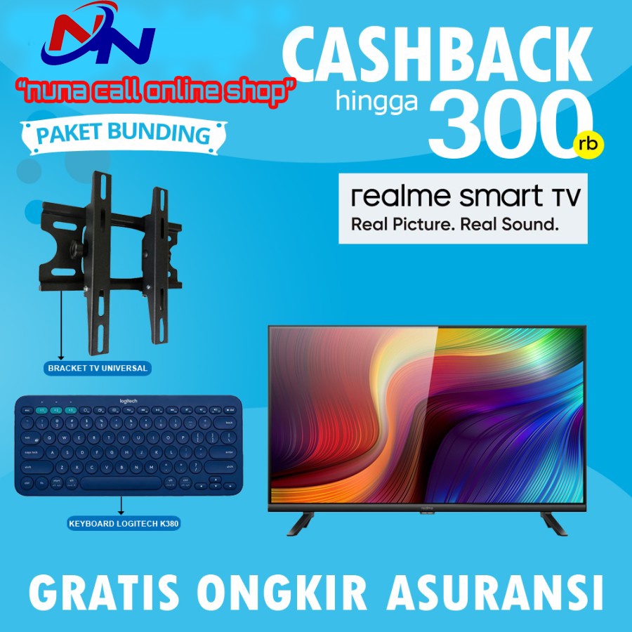 Realme Smart TV 32" inch & 43" inch Garansi Resmi Realme Android TV