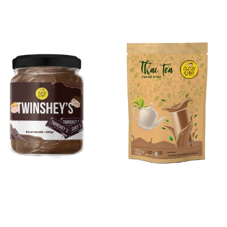 

Promo OlesinAjah Selai TwinsHey's 200Gr + Thai Tea Premium Flavoured Drink - 120G