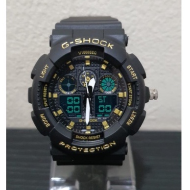 JAM TANGAN PRIA G-SHOCK CASIO GA 100 DUAL TIME / JAM TANGAN COWOK TERBARU