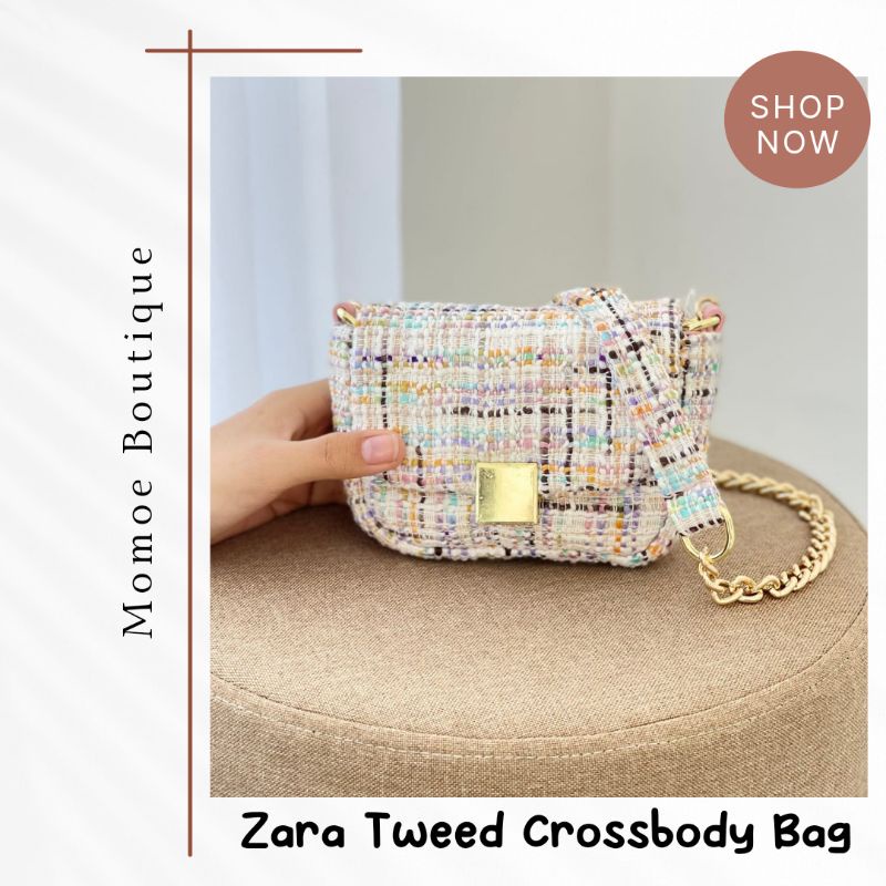 Z320 Zara Mini Tweed Crossbody Bag