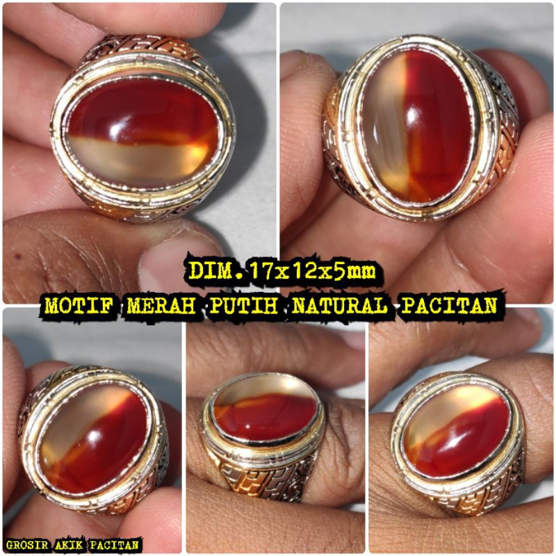 MOTIF 2 WARNA MERAH PUTIH NATURAL PACITAN