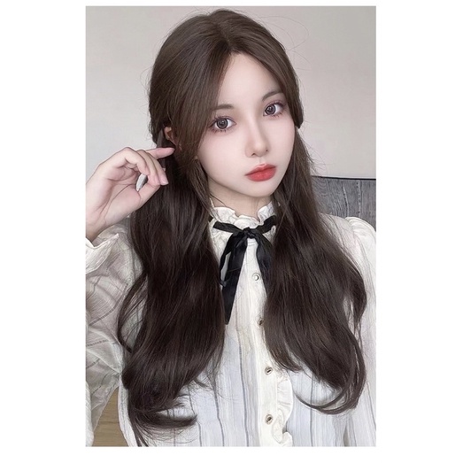 TF345 new colour full wig korean layer wave 65 cm wig ikke tanpa poni