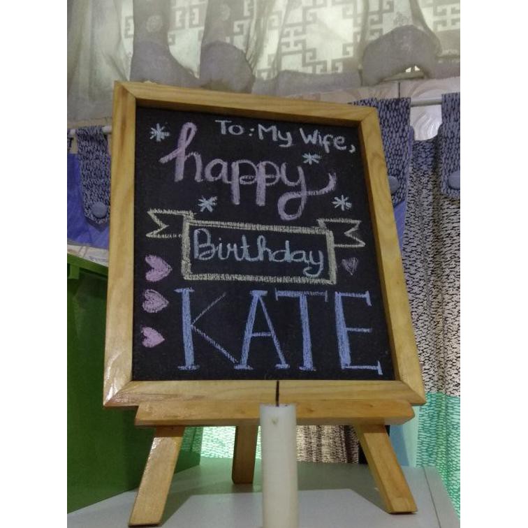 Papan Tulis Kecil Mini Chalkboard Papan Tulis Kapur Kecil Papan Hitam