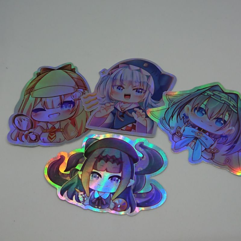 Stiker Anime Hololive EN - Gantungan Kunci Hololive - Keychain Hololive