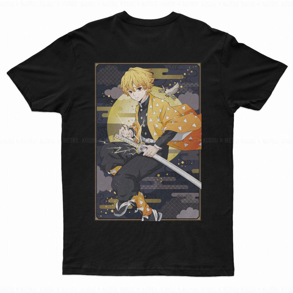 Tshirt Zenitsu Agatsuma Classic square Anime Manga Demon Slayer Unisex