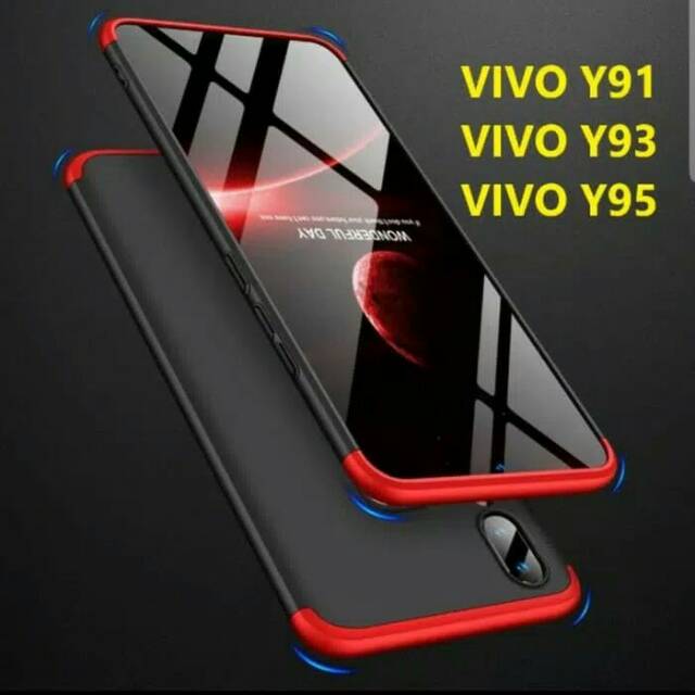 VIVO Y91 / Y91C / Y93 / Y95 HARD CASE ARMOR 360 GKK ORIGINAL 3IN1 FULL COVER CASE
