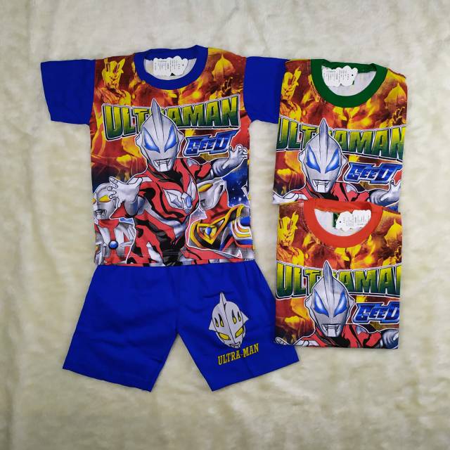 Ss#172 Setelan Anak Size 2-4th bahan Kaus motif Superhero / Baju Set Anak Cowok / Pakaian Anak Cowok