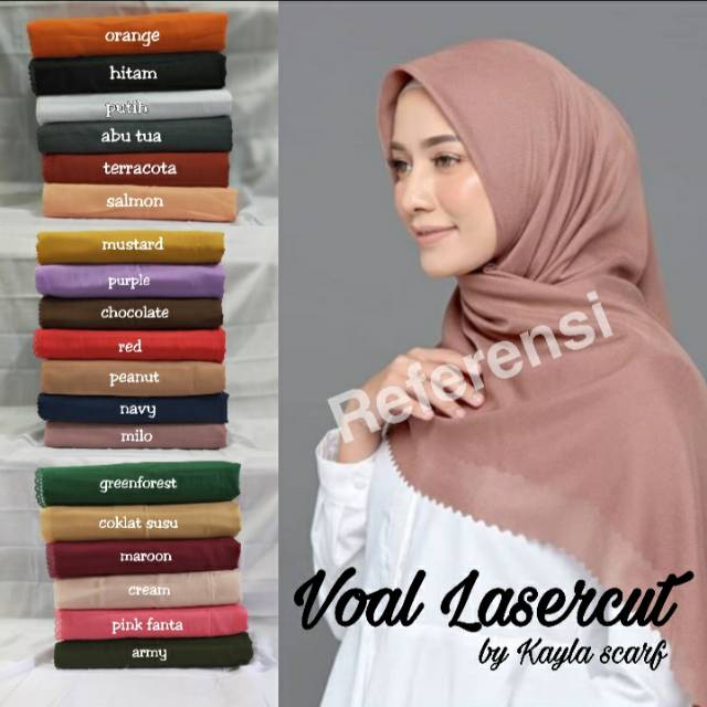 HIJAB SEGIEMPAT VOAL ULTRAFINE BY KAYLA SCARF