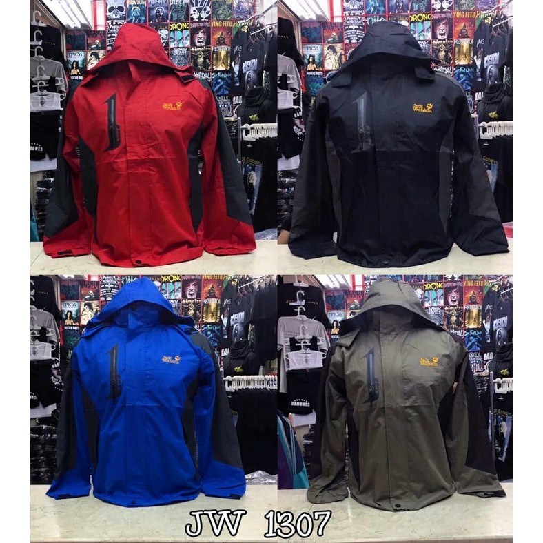 jaket gunung outdoor pria JWS jack wolfskin 1307 waterproof