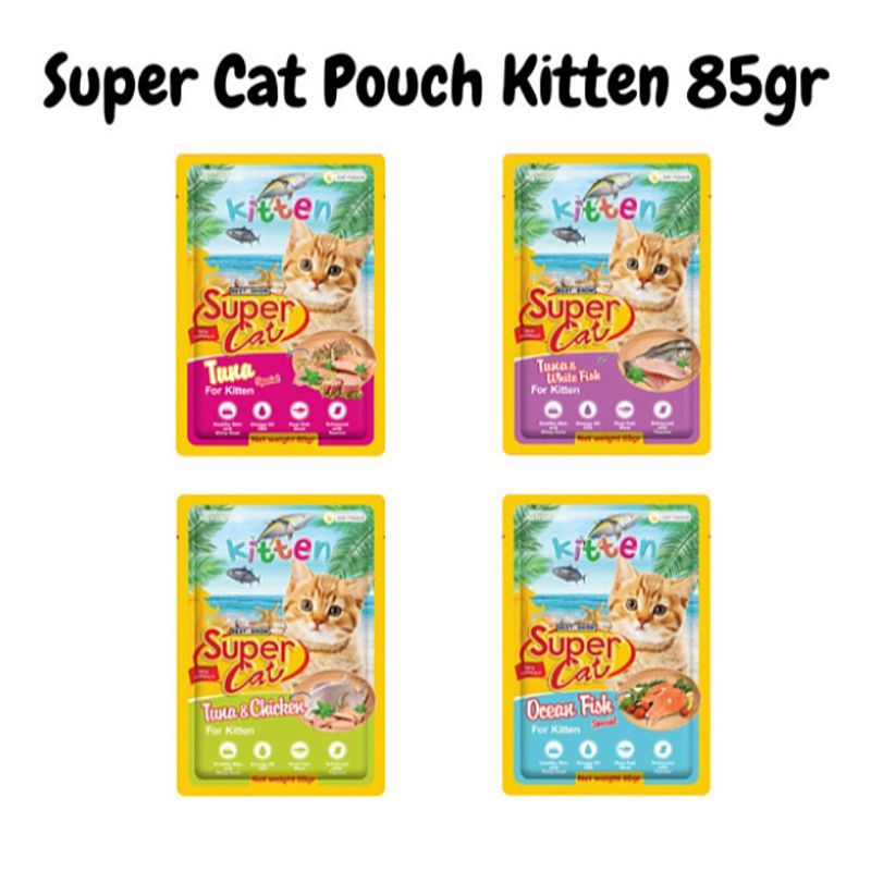 SUPER CAT SUPER CAT Pouch Kitten 85gr