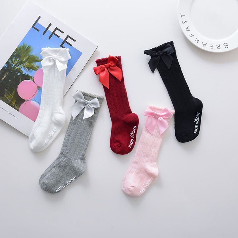 TAFBABY Kaos Kaki Panjang Bayi Anak Pita Balita Long Baby Socks Pita