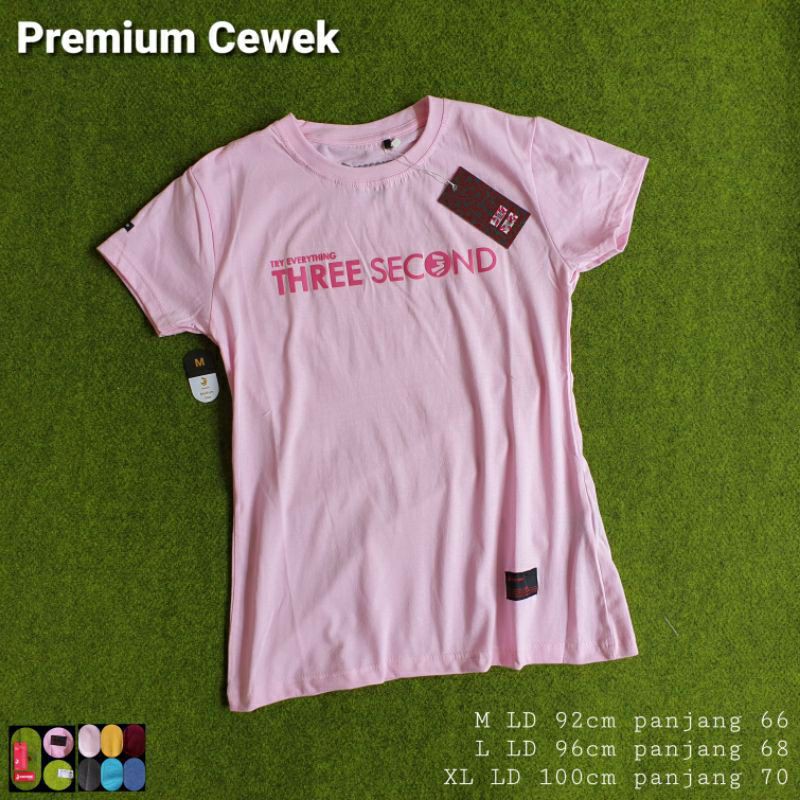 kaos 3 second wanita