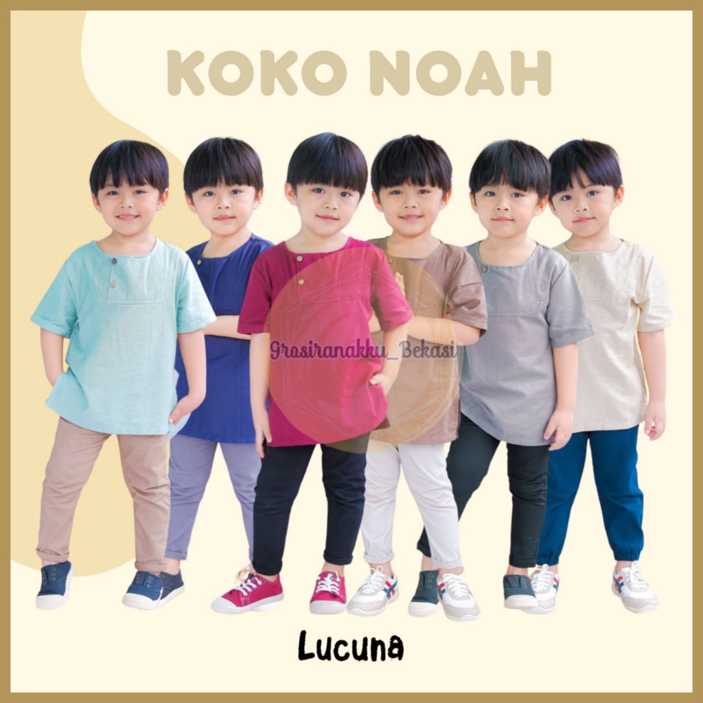 Koko Anak Noah Lucuna Linen Size 1-5T