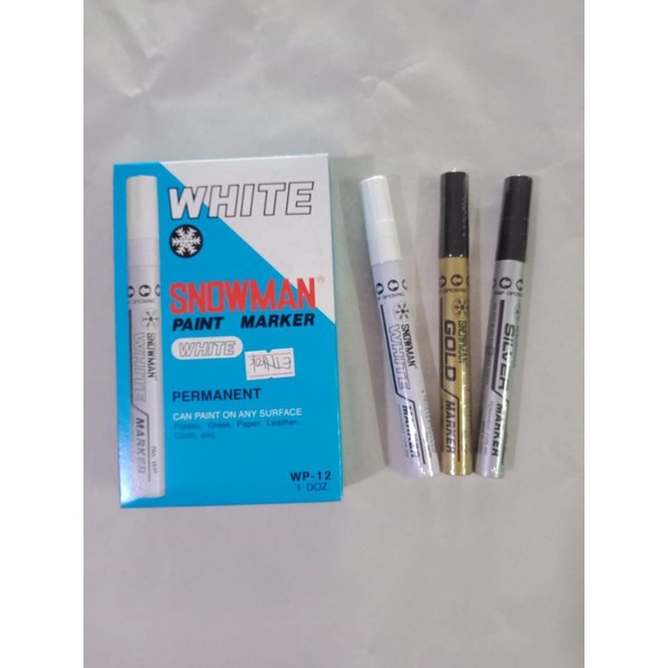 

Spidol Snowman Paint Marker - White - Silver - Gold