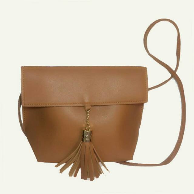 Mores Fringe Sling Bag 848-2 Tas Selempang wanita PU Tassel slempang mini