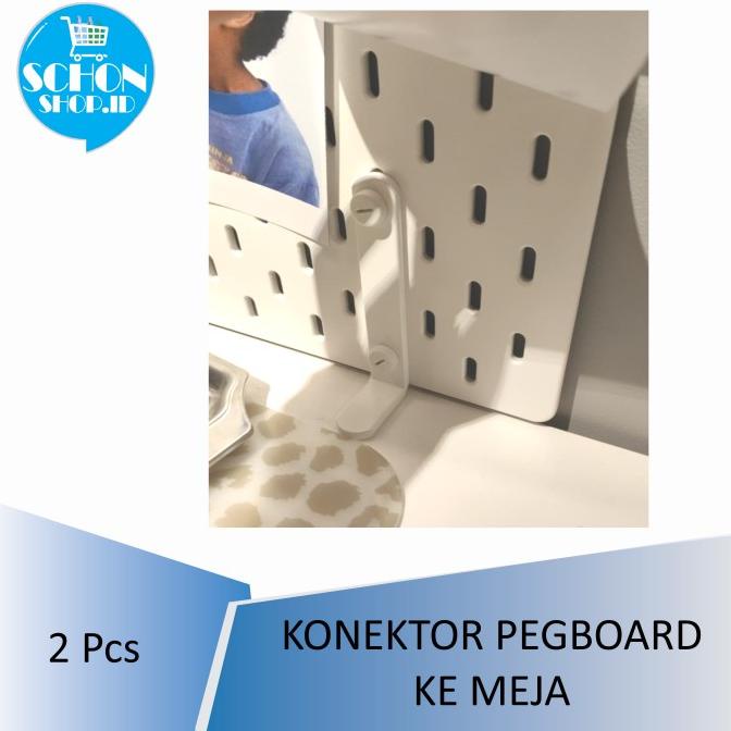 

Office & Stationery | Alat Tulis | Aksesoris Konektor / Sambungan Pegboard Ke Meja / Papan Skdls | Best Seller