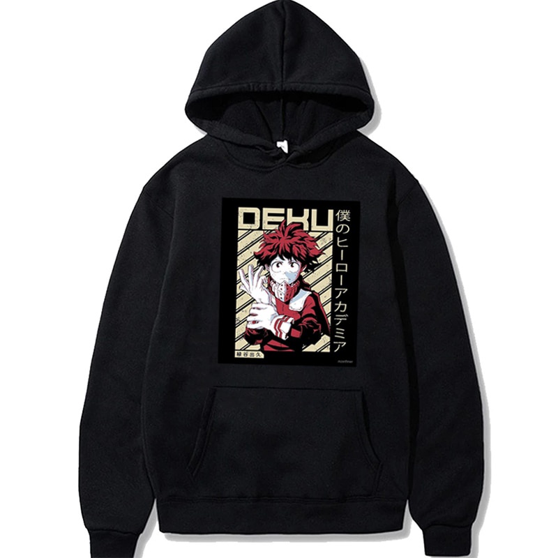 DEKU Anime Jumper Hoodie II Sweater Hoodie Anime II Sweter Oblong Topi II SIZE M - XL ( Pria &amp; Wanita / Anak &amp; Dewasa )