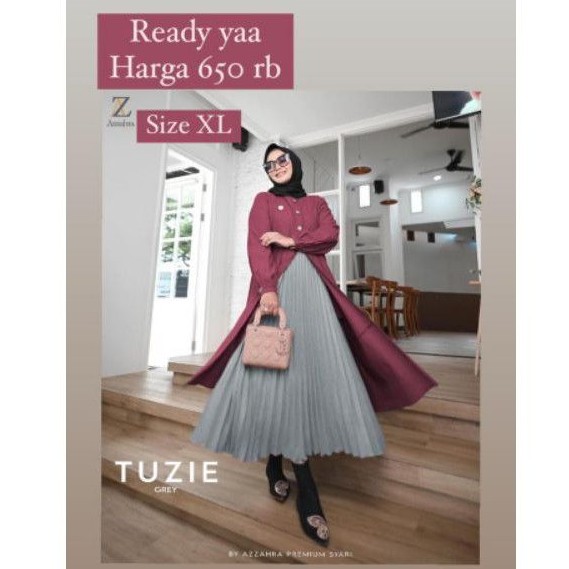 READY Tuzie set by Azzahra Premium Syari