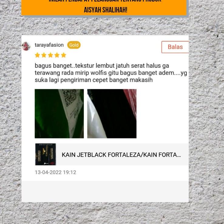 (PALING DIMINATI) KAIN JETBLACK FORTALEZA/KAIN FORTALEZA/FORTALEZA/KAIN ABAYA/BAHAN FORTALEZA/BAHAN 