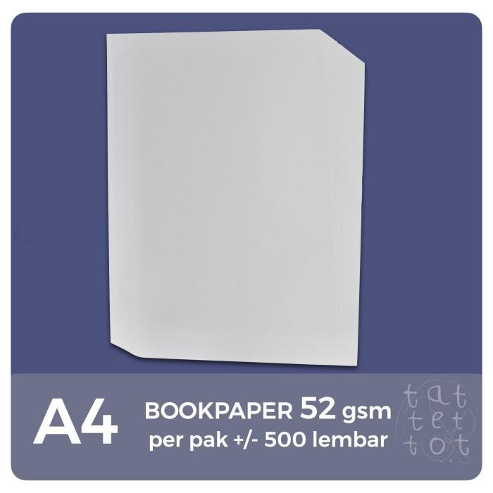 Kertas / Kertas Bookpaper | A4 | 52 Gr | 1 Rim | Imperial | Book Paper | Novel