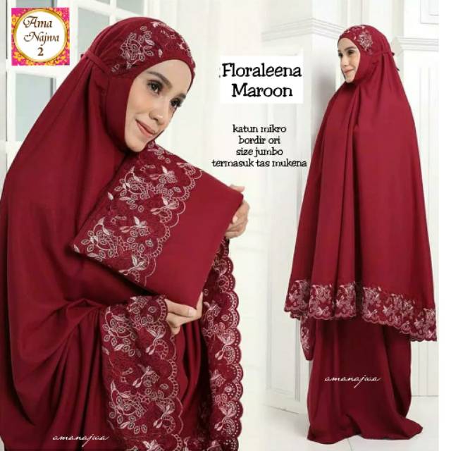 Floralenna mukena dewasa mukena adem