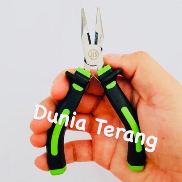 PAKET 3PCS Tang Mini 4.5'' 4.5inch KOMBINASI LANCIP POTONG Gagang Karet - TEKIRO