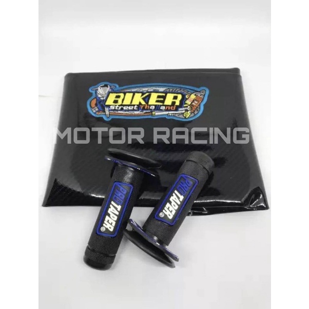 Paket Motor Kulit Jok Carbon + Handgrip Protaper # 3 Warna