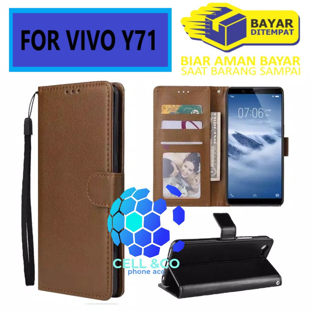 Flip cover VIVO Y71 Flip case buka tutup kesing hp casing flip case leather wallet