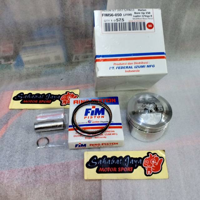 Seher Piston FIM FIM56 Bore Up Jupiter z Vega Supra 57 Pin 13 57,5 Pin 13 58 Pin 13 58,25 58,5 Pin 1