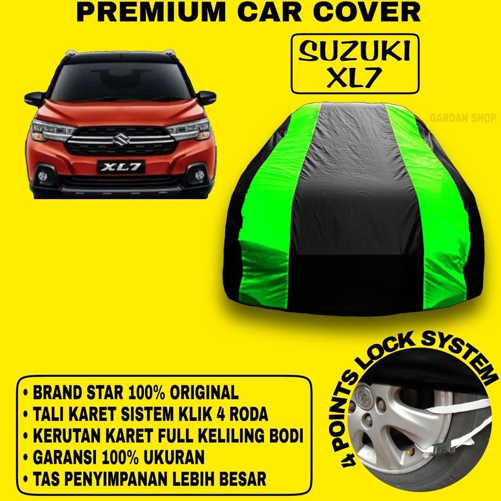 Body Cover SUZUKI XL7 Sarung Strip HIJAU Penutup Pelindung Bodi Mobil Suzuki Xl7 PREMIUM