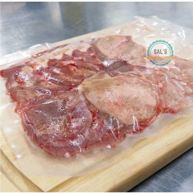 Daging Lidah Sapi Iris Tipis - SLICE BEEF TONGUE 500 GR