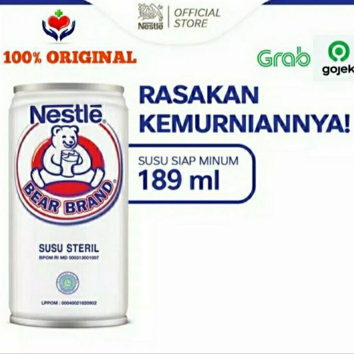 

Bear Brand 189 ml Susu beruang Original