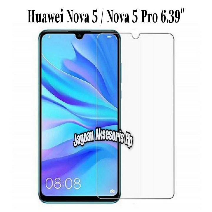 KOREAN Tempered Glass Huawei Nova 5 Pro 6.39 inchi Anti Gores Kaca Screen Guard 9H 2.5D 0.3mm