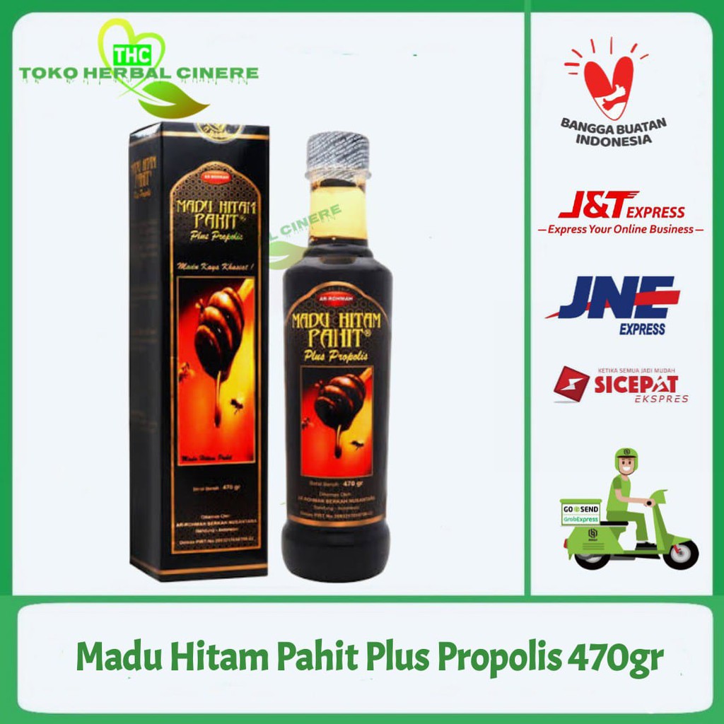 

Ar-rohmah Madu Hitam Pahit Plus Propolis 460gr - Arrohmah / Ar Rohmah