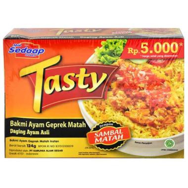 

Tasty Bakmi Ayam geprek Sambal Matah 124gr