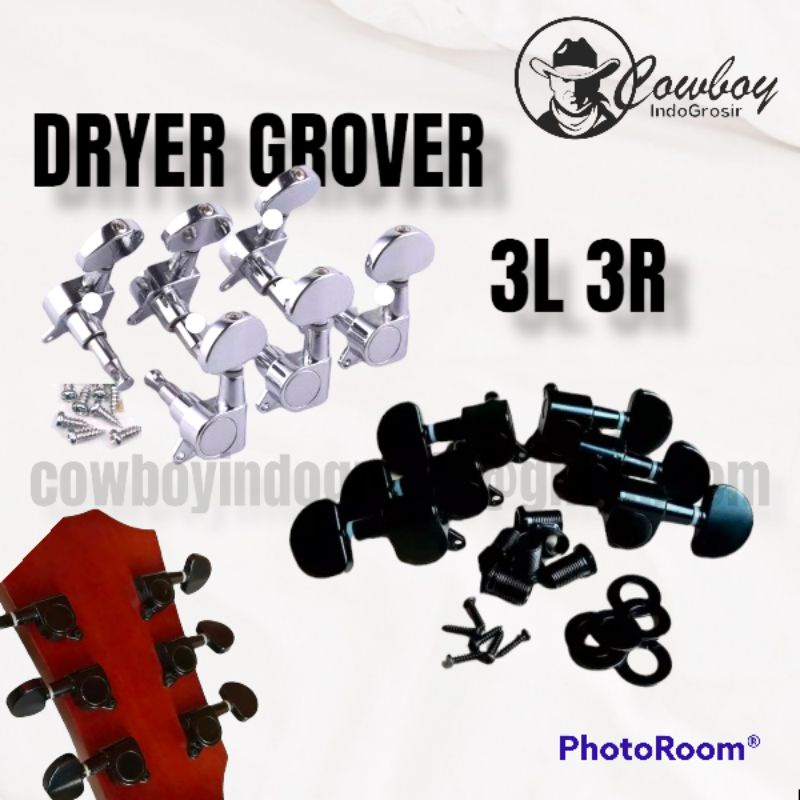 Dryer Gitar Dryer Grover Guitar Acoustic dan Electric Les Paul Model Tuning Machine Guitar Dryer