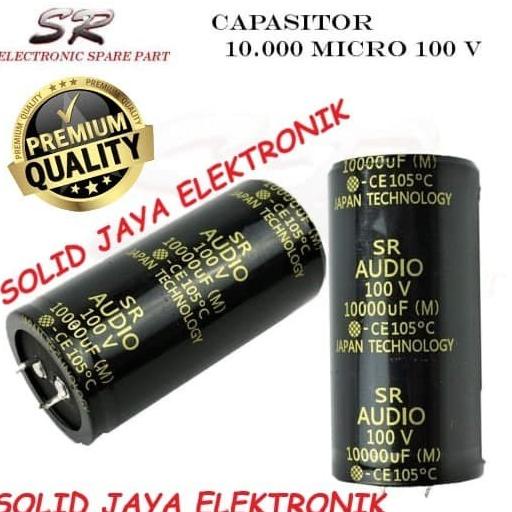 CAPASITOR ELCO SR AUDIO 10000 UF 100 V ELKO 10000UF 100V MIKRO ASLI
