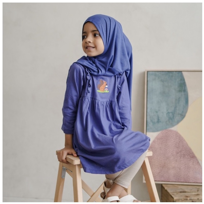 MOOI AMIRA DRESS LEBARAN ANAK DRESS MUSLIM / Raya / Lebaran PEREMPUAN DRES BAYI 1-5 Tahun P100