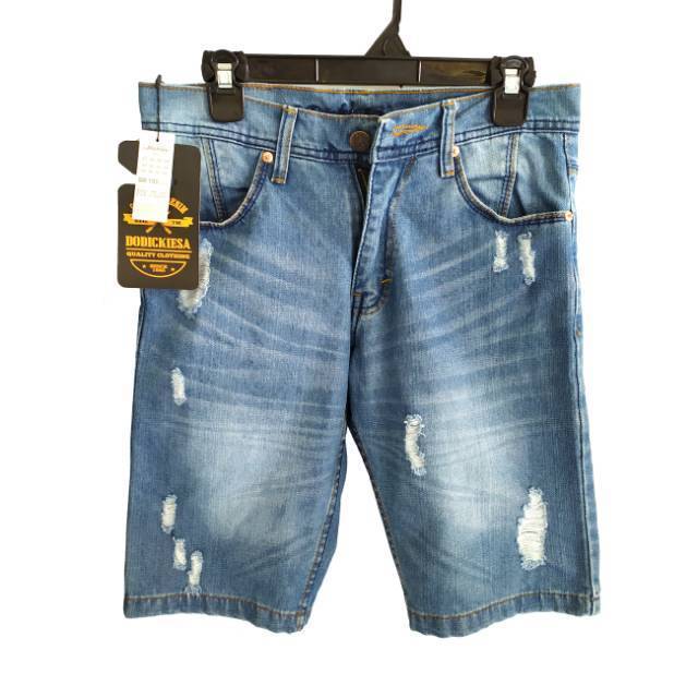  CELANA  PENDEK PRIA  SOBEK  Jeans  Blue Wash Dickies cowok 
