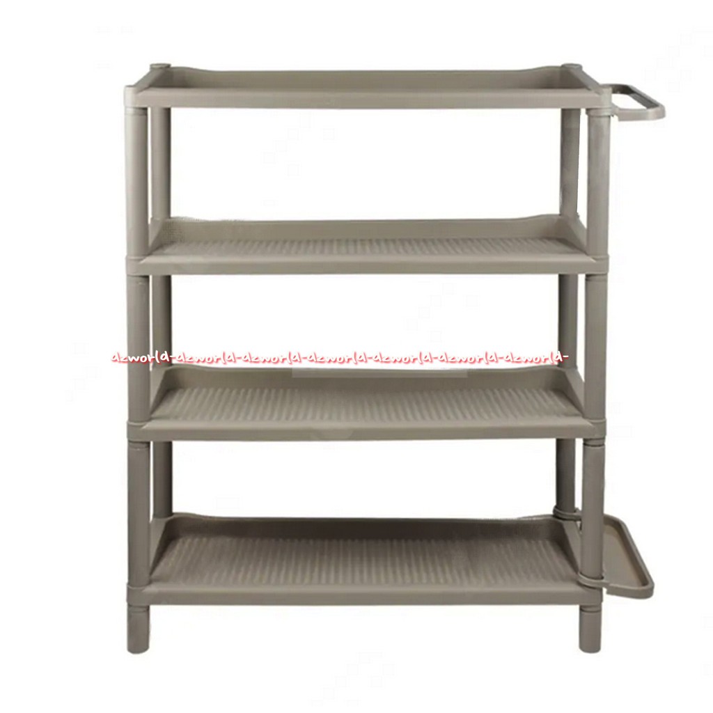 Krishome Shoe Rack With Umbrella Stand 4tingkat Rak Sepatu Plastik