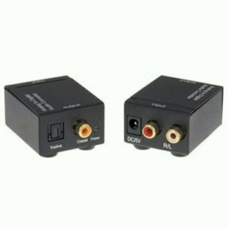 DAC DIGITAL ANALOG AUDIO CONVERTER KONVERTER COAXIAL SPDIF KE AUX RCA