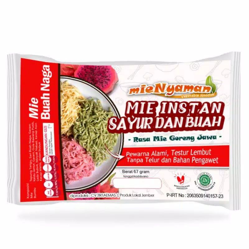 

mie buah naga goreng jawa 67gram