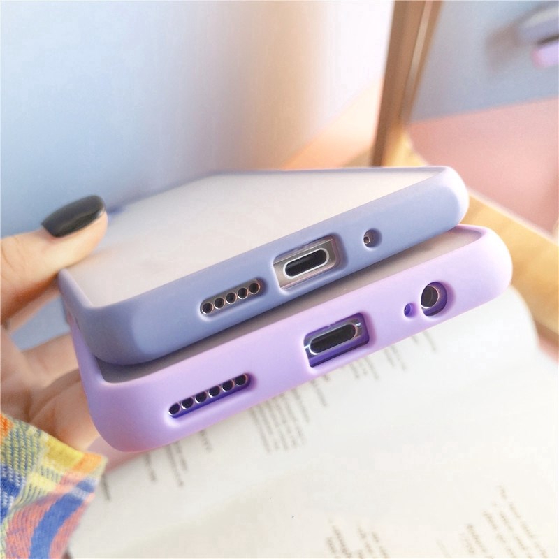 Case Pelindung Lensa Kamera Bahan Akrilik Matte Warna Kontras Untuk Huawei Nova 7i 7se 5t 3i Y9S Y9 Prime 2019 P30 Pro