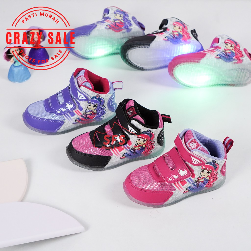 SALE SEPATU ANAK PEREMPUAN LED ARDILES AUBREY // SEPATU LAMPU ANAK