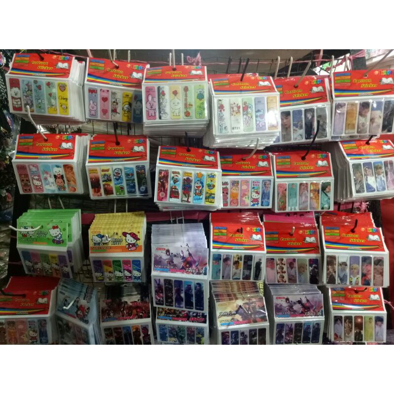 

sticker pembatas buku